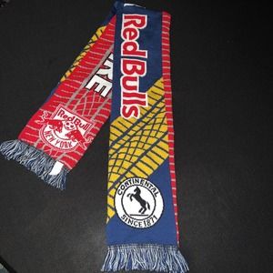 Continental MLS Soccer New York Red Bulls 50" In Red Blue Scarf - 100% Acrylic